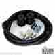 00-0010 Bison Motorsports Black Cloth Spark Plug Wire Kit Harley Triumph Xs Cb Choppers
