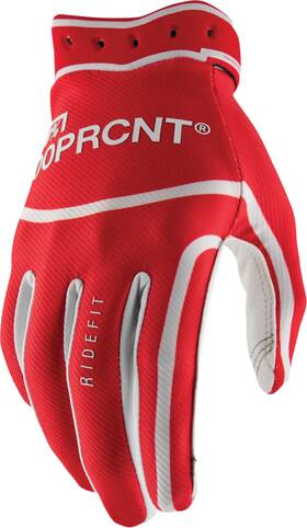 100-percent 10046-00013 100-percent Ridefit Mx Gloves Red Large Offroad Motorcycle Gear