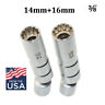 4775885176237 Unbranded Silver Spark Plug Socket Wrench Drive Removal