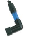 841962 Parts Unlimited Pu Flashing Spark Plug Cap With 90 Degree Bend Blue