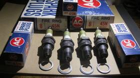 Ac45n Ac Spark Plugs New 1967 Chevrolet Passenger Plug Lot Of 16 Pcs 194 Engine