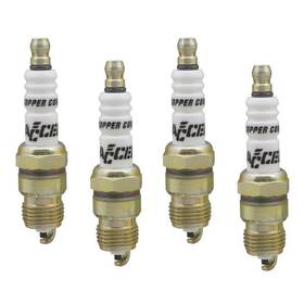 Acl0576s-4 Accel 0576s-4 Spark Plug Set Short 14mm Thread 0.46 Inch Reach Resistor Tapered 4