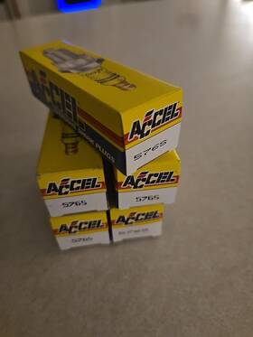 576s Accel Header Spark Plugs