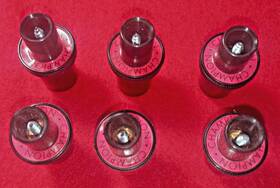 Htc2 Aftermarket Six 6 Replica Champion Spark Plug Caps Red Label Jaguar
