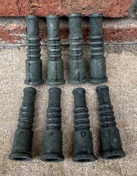 7470 Belden Set Of 8 - Vintage Spark Plug Protector Boots Part #7470 Nos Black