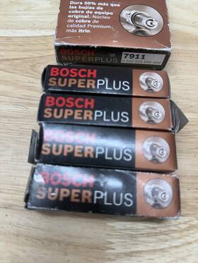 Bosch 7911 Lot 8x Copper Plus Spark Plug Nos # 24 Porsche 242 225 599-bre