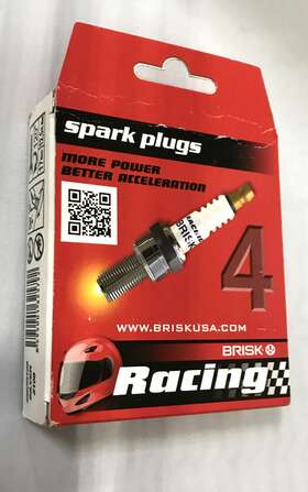 2mor10s Brisk Racing Spark Plugs 4x Plug Silver 2018