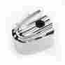 C1248-c Covington Cycle City Chrome Dimpled Ignition Switch Cover