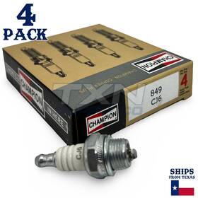 Champion 037551102501 849 Cj6 Copper Plus Spark Plug - 4 Pack