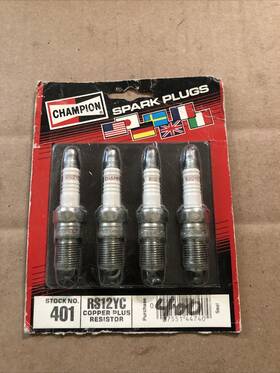 Rs12yc Champion 037551500246 401 Copper Plus Spark Plug - 4 Pack Nos