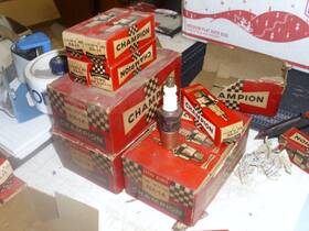 Na-14 Champion Vintage Ancient Spark Plugs Inch Hot Plug For Harley-davidson Kr #