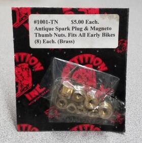 1001-tn Competition Distributing Harley-davidson Jd Antique Spark Plug And Magneto Thumb Nuts