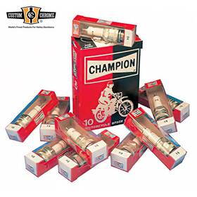 22115 Custom Chrome 4pcs Spark Plugs Fit For Harley Big Twins 1948-1974 1200cc