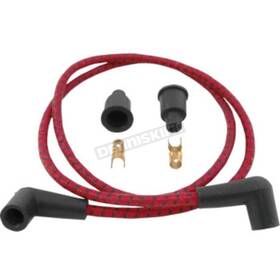 40175 Drag Specialties Universal Braided Red/black Spark Plug Wires