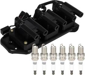 119947 Eccpp Uf284 1 Ignition Coils With 6 Iridium Spark Plugs 5464 Packs For