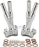 Happy-motor Chrome Gauge Pushrod Lifter Block Covers For Harley 689849485102