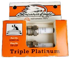 Harley-davidson 32997-01 Tp12p Vintage Harley-davidson Motorcycle Spark Plugs Screamin Eagle New Nos