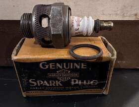 37-09c Harley-davidson Vintage Spark Plug Inch For Us Government Use Only
