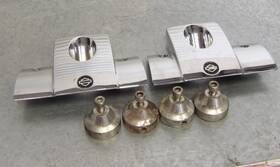 38702-05 Harley-davidson 05 Sportster Xl 883 / 1200 Chrome Spark Plug Cover Set