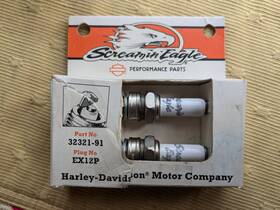 32321-91 Harley-davidson Exp12p Nos 1 Pair V Spark Plugs Ex12p Twin Cam Evo Sportster
