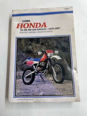 0-89287-705-7 Honda 1979-1997 Xl/xr 500-650 Singles Service Repair Maintenance Manual Book