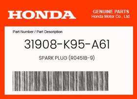 31908-k95-a61 Honda Genuine Spark Plug R0451b-9 -