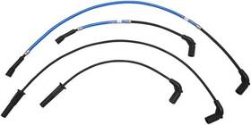 3046b Magnum Braided 8mm Spark Plug Wire Set Blue #3046b Harley Davidson