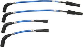 3047b Magnum Braided 8mm Spark Plug Wire Set Blue #3047b Harley Davidson Softail