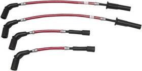 3047t Magnum Braided 8mm Spark Plug Wire Set Red #3047t Harley Davidson Softail