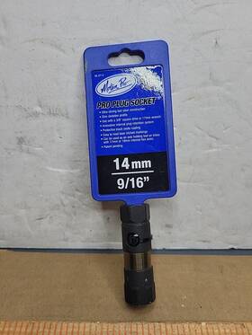 08-0714 Motion Pro New 14mm 9/16 Inch Spark Plug Socket Tool Ultra Slim Skeleton Profile