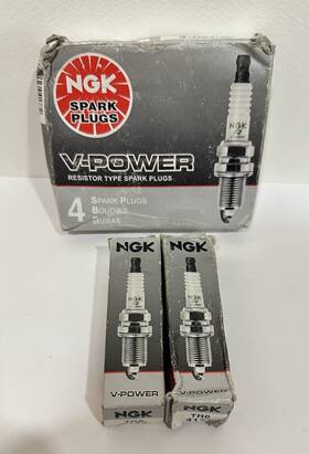 Ngk 087295041772 Set Of 6 Tr6 4177 V-power Spark Plugs New Made In Japan Resistor