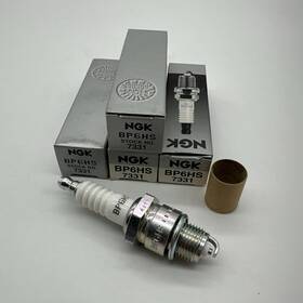 Bp6hs Ngk 087295173312 Qty 4 7331 Nickel Spark Plug Fits 1983-2006 Yamaha Pw80 Base