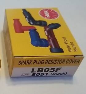 Lb05f Ngk 8051 1 Genuine Black Spark Plug Resistor Covers