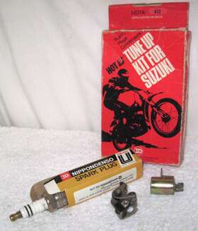 09482-00046 Nippondenso 78-80 Suzuki Ds80 Hotu Tune Up Kit Point Plug Condenser Ndtk-423