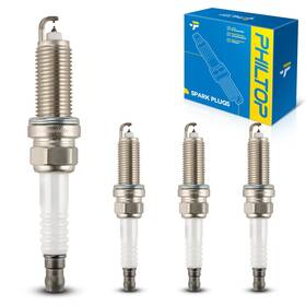 Lkar6aix-11 Philtop 4pcs Double Iridium Spark Plugs For Nissan Vehicles