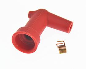 Re-1099 Reliature Red Spark Plug Wire Boot Right Angle For Yamaha Outboard 15 18 30 40 60hp