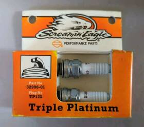 32996-01 Screamin Eagle Tp125 Screaminft Triple Platinum Split V Spark Plugs Twin Cam/sportster