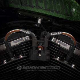 12mm-ghost-relo-raygun Seven Sins Choppers Sportster 48 72 883 Harley Raygun Red Flake 12mm Ignition Wire Spark Relo