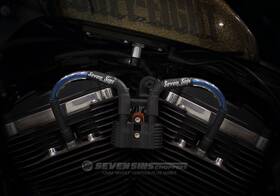 Seven Sins Choppers Ssc-gpw-lazer12 Sportster 48 72 883 Harley Lazerbeam Blue Flake 12mm Ignition Wire Spark Stock
