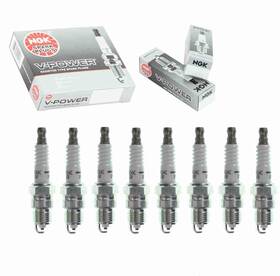4024156007 Sixity Auto 8 Pc Ngk V-power Spark Plugs Compatible With Chevrolet K1500 5.0l 5.7l V8