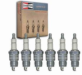 4114912483 Sixity Auto 6 Pc Champion Copper Plus Spark Plugs Compatible With Ford F-150 4.9l L6