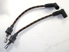 Steadfast Cycles Black Spark Plug Wires Woven Cloth Wire Set