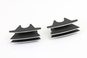 25800061 V-twin Manufacturing 42-1160 Finned Spark Plug Cover Set Black For Harley Milwaukee Eight 2017-up #25800061