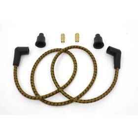 32-1216 Volt Tech Orange/black Universal 7mm Braided Plug Wire Kit -