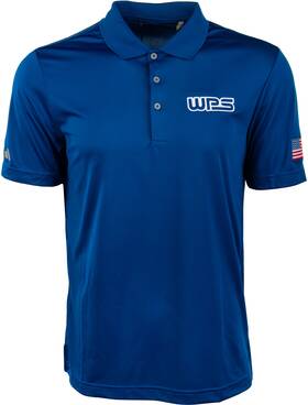 Wps 99-7146s Am Flag Polo Royal Blue/white Sm