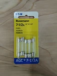 10 Cards Bussmann Fuses BP/AGC-7-1/2-RP 7.5 Amp Glass Mini. Fixed Price $37.95.