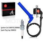 Ignition Coil & Spark Plug For Polaris Atv Outlaw 500 2006 2007 3089783 3089883. Fixed Price $23.99.