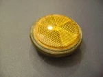 Honda CB650C 1981 Front End Headlight Reflector (orange/yellow) With Base. Fixed Price $10.00.