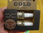 New Harley Gold Spark Plugs Pair 32357-94 Nos 01656. Fixed Price $25.50.