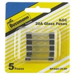 Bussman BP/AGC-20 Rp Amp Fuses 5 Count. Fixed Price $10.21.
